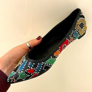 Michael Kors Mila Party Bead Pointed Flat